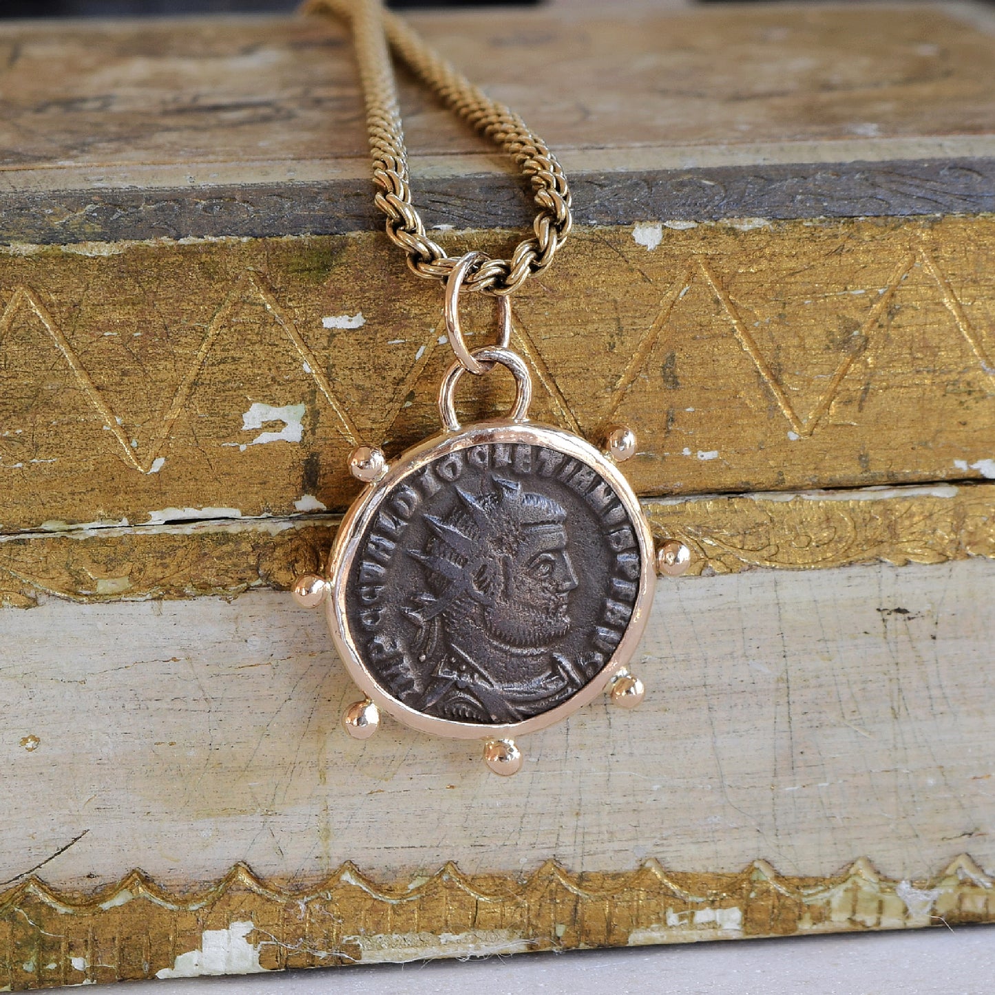 Roman Bronze Denarius Coin - Diocletian (284 - 305 CE)