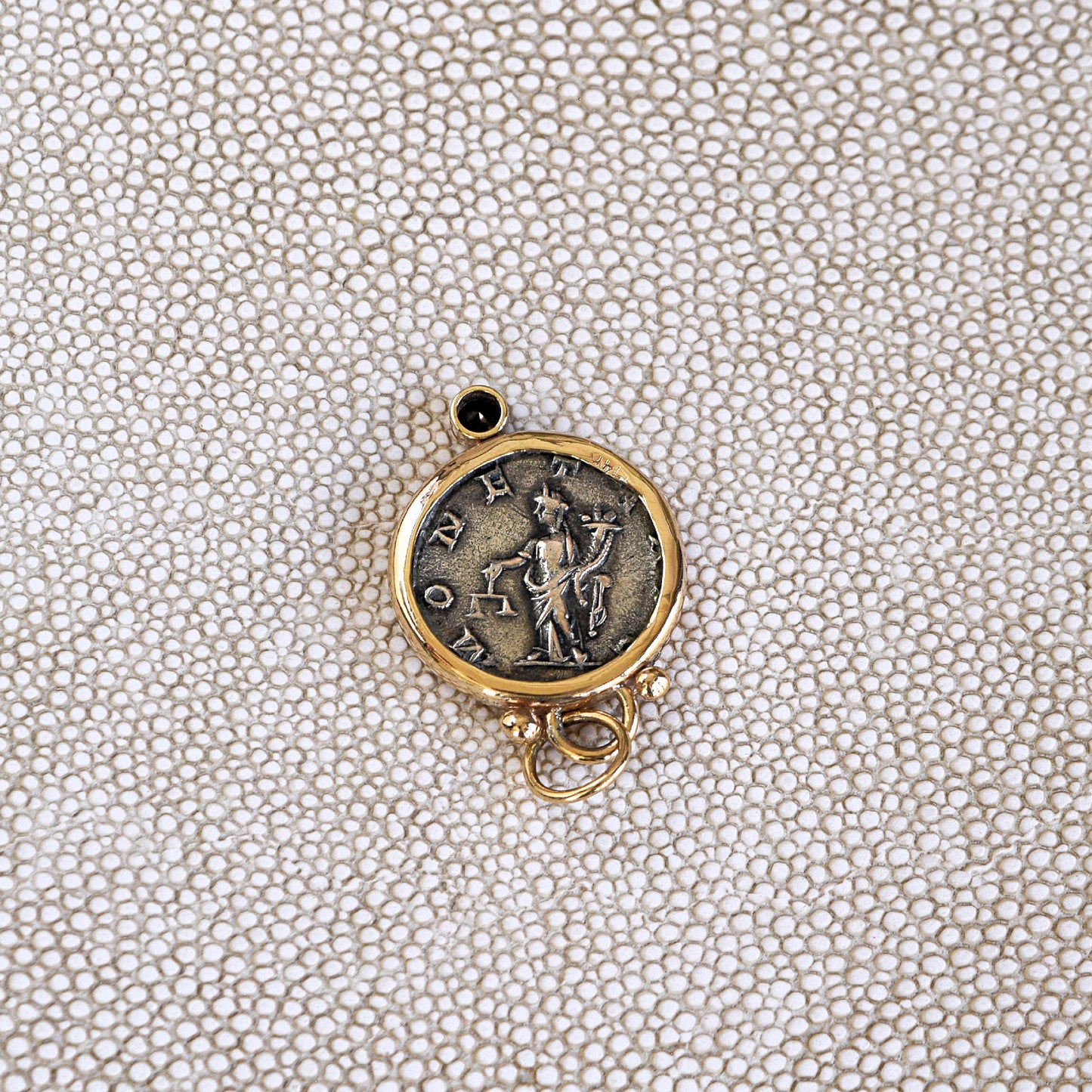 Roman Imperial Denarius with Black Diamond (198 - 217 CE)